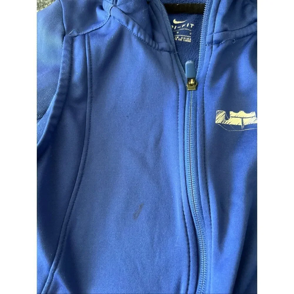Nike LeBron James Dri-FIT Blue Hoodie youth medium